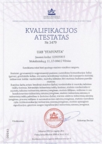 Lietuvos Respublikos aplinkos ministerijos pažymėjimas
